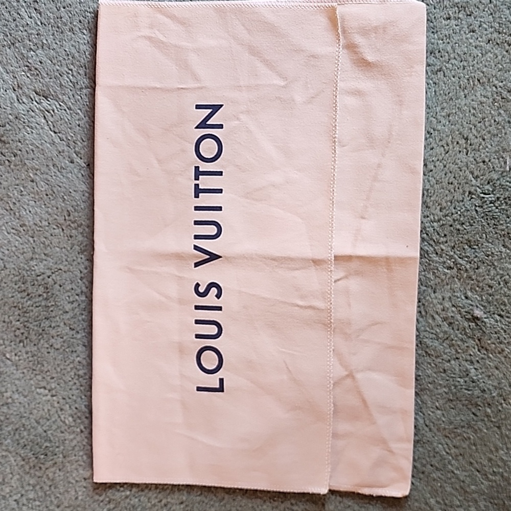 Louis Vuitton Newer Tan Blue Front Flap Dustbag Bag